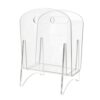 NonMiFyR Acrylic Magazine Rack Magazine Holder Display Stand Organizer Book Stand with Transparent Look that Blends On Desks Counters Or Shelves Suitable for Office Reception Study Retail