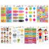 Noon Learning Arabic Educational Posters - Set of 8 Bilingual Arabic-English 11×17 Posters for Toddlers, Preschool & Early Learners | Alphabet, Numbers, Colors, Shapes, Days of the Week, Weather, Body Parts, Emotions