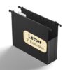 NORDUN Plastic Black Hanging Folders Expandable,Letter Size 2" Expansion