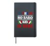 No Sabo Kid Mexican American Hispanic Spanish Language Hardcover Journal, Black