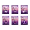 Nosiny 24 Sets Overdose Awareness Keychains Bulk with Cards, 6 Designs Purple Ribbon End Overdose Acrylic Keychain Addiction Recovery Support Group Gifts Event Giveaways