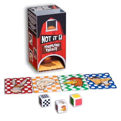Not It – Farmland Frenzy Card Game | Fast-Paced Family Party Game for Kids & Adults | Fun Travel Card Game for Family Game Night | 3+ Players | Ages 6+