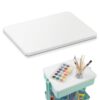 Novabright 1 Pcs Cart Topper 15.35"x11.42"x0.59" MDF Non-Slip Work Surface Inserts Trolley Cover for Rolling Carts Increases Work Surface and Storage Space (White)