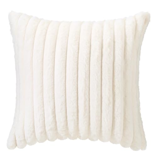 Novabright Weighted Pillow with Glass Bead 9lb Tactile Sensory Throw Pillows Bead Filled Heavy Soft Versatile Stress Relief Cushion for Adults Comfort Relaxation Sleep Thoughtful Gift (Striped Style)