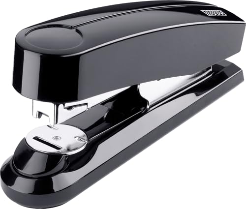 Novus B4fc Flat Clinch Stapler, 50 Sheet Capacity, Dual Staple Guide, German Engineered, Staple|Pin|Tack, Steel Drive, 25 Yr. Warranty, Black (020-1423)