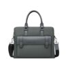 NSUQOA Man Briefcase Crossbody Computer Business Commuting Leisure Handbag Nylon Document Bag(Gray)