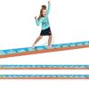Nuanchu 2 Pcs Kids Number Line Mats 0-30 31-60 Number Mats 22 ft x 12 Inch Educational Tools Back to School for Kids Home School Classroom Math Learning(Path Floor)
