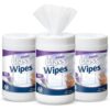 Nuanchu 3 Pack Glass Cleaning Wipes 180 Count Pre-moistened Glass and Original Ammonia-free Formula Surface Wipes for Mirrors, Windows, Kitchen, Home (Lavender)
