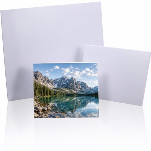 Nuanchu 4 x 6", 5 x 7", 8.5 x 11" Photo Paper Glossy 120 Sheets Picture Paper for Inkjet Printer for Photos, Calendars, Advertising Covers, Recipe Cards, 200 GSM