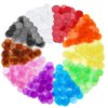 Nugnurt 300 PCS Bingo Chips, 3/4 Inch (19mm) Transparent Bingo Markers, 10 Colors Plastic Bingo Tokens, Colored Game Counters for Bingo Game, Classroom Math, Lottery, Board Games