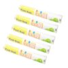 NULYLU 5 Rolls Disposable Pe Food Cling Wrap for Fruit and Vegetable Storage, Plastic Refrigerator Wrap Film with Product Visibility and Easy Storage, for Kitchen and Hotels Use