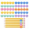 Numbered Pencil Toppers,30/50/100 PCS Reusable Classroom Pencil Labels,Organization Tool For Student Supplies And Desk Tracking(Style-50 PCS)