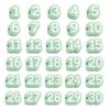 Numbered Pencil Toppers 30/50 Pcs, Reusable Classroom Labels