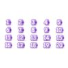 Numbered Pencil Toppers, Reusable Classroom Pencil Labels, Pencil Cap Sets