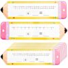 Number Line Dry Erase Boards, 10 Pcs Double Sided Dry Erase Board, Math Manipulatives Pencil Shape Number Line for Kindergarten Students Teacher Specical Education 1st 2nd Grade Classroom Must Haves