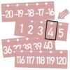 Number Line for Classroom Wall (-20 to +120) Light Mauve Numbers Bulletin Board for Students Math Learning Light Mauve Bulletin Border Decor Number Line Boarder Strips for Home School