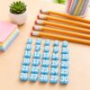 Number Pencil Topper Protector Caps, Soft Pencil Eraser End Decor Accessories for Standard Pencils, Classroom Stationery Marking Supplies Kids Fun Craft Decor(Light Blue,1~30)