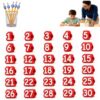 Number Pencil Topper,Reusable Pencil Label,Pencil Tracking Marker，Red-30