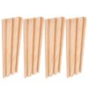 NUOBESTY 4pcs Wooden Domino Racks Stand with Natural Grain Finish, Lightweight Domino Tile Holders for Organized Storage, for Indoor Gatherings and Family Games