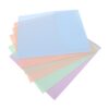 NUOBESTY 6pcs Two Pocket Plastic Document Folder with Writable Label Area and Edge Indentation, Heavy Duty Poly Pocket Folder for Homework and Letter Size Documents, for Random Color