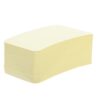 NUOBESTY Blank Index Cards Matte Finish Yellow 100pcs with Rounded Corners, Paper Material Unruled Surface, Versatile for Quick Reminders and Meetings, for Office Workers and Students