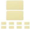NUOBESTY Blank Index Cards Smooth Writing Surface 100pcs with Rounded Corners 3x2 Inches Heavyweight Paper Stock Versatile Blank Flash Cards for Vocabulary Learning and Office Notes