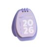 Nut Theme Twenty Twenty Six Twist Limit Polystyrene Desk Calendar for Daily Planning Organization Permanent Polystyrene Twist Limit Calendar