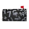 Nuzjahu Deformed Numbers Print Magnetic Mailbox Cover