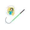 NYTFHMS Yellow Portable Insulated Rescue Hook Pole, 10 35 110 220 Kv High Voltage Safety Tool for Electric Vehicle Repairs, Green-Red-White Fiberglass Rescue Pole,Green-1m/3.3ft