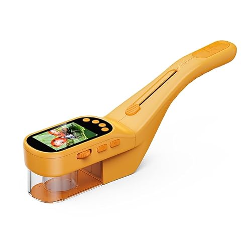 OAEBLLE Bug Catcher for Kids, Digital Microscope with 2.4" IPS Screen & 500X Magnification, Bug Viewer Box, STEM Outdoor Explorer Toy for Backyard Nature, Photo & Video, Gifts for Boys Girls Age 3-13
