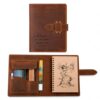 OAEUQ Personalized Handmade Leather Sketchbook Customizable Name