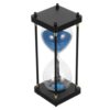 OATIPHO 60-Minute Hourglass Timer with Blue Sand for Accurate Time Management and Visual Timer, Glass and Density Board Construction, for Home, School, Café, Kitchen Cooking, Study,
