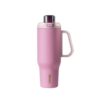 OBALL 42 oz Leakproof Large Water Bottle, Insulated Stainless Steel Water Bottles with Flip Top, Insulated Tumbler with Handle (Pink, 1250ml)