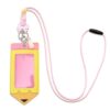 Obookey Teacher Lanyard with ID Holder, Silicone Beaded Pencil Lanyard with Breakway for Women, Cute Teacher ID Badge Holder for Teachers Must Haves Gifts