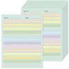 OBUSATT 50 Sheets Multi-Color Raised Line Paper Kindergarten Practice Tactile Writing Papers with 0.5inch Spacing Primary Handwriting Tablet for Kids Teachers Sensory with Line 8.5 x 11 Inch