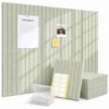 OceanBreezy Large Felt Bulletin Board 12-Pack,48"x36" Cork Board,Sage Green
