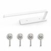 OceanLix Magnetic Paper Towel & 4 Hooks for Blackstone Griddle Grill, RV, White