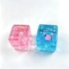 Ocean Seashell Squishy Ice Cube, Slow Rebound Stress Relief Fidget Cube, Transparent Soft Jelly Anxiety Squeeze Toy for Adults Teens Office & Daily Relaxation