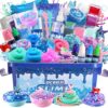 Ocean Slime Kit for Girls,Non Sticky,Super Soft Sludge Toy,Birthday Gifts for Kids 4-12,Soft Shiny Metal Clay Toy Girls & Boys
