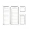 ocpcrn DIY Transparent Drawer Storage Box Multi-functional Divider Organizer (4 Pack (S+M+L+XL))