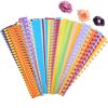ODETOJOY Flower Quilling Paper Strips Craft Make Paper Flowers Kit for Scrapbooking-(40PCS, 8 Patterns) with Embossing Ball Stylus Tool (8 Pattern Flower)