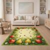 ODIKA 5'x7' Classroom Vivid Orchard Design Washable Area Rug