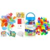 Odoorgames Translucent Stacking Rocks & 3D Shapes Set – Light Table Manipulatives and Rainbow Blocks for Teaching Geometry, Sensory Learning Toys for Kids