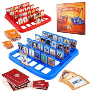 Oeasic Guess Bible Who Am I Board Game for Kids- Jesus Story-Driven Timeline Deduction & Trivia - 48 Iconic Bible Characters & Symbols - VBS, Sunday School Supplies & Christian Catholic Gifts