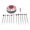 OEBUAFI 12Pcs Watchmakers Screw Driver Set Stainless Steel Flat PH Head with Groove Design Rotating Stand Color Coded for Watch Repair Eyewear Jewelry Computer Glasses
