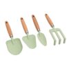 OEBUAFI Children Garden Tool Set, Shovel and Hand rake Combination Safe (Green)