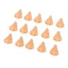 OEBUAFI Nose Shape Pencil Sharpeners 15 Pack Plastic Nose Pencil Sharpener for Students School Office Home Classroom Supplies