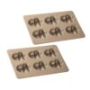 Of 2 Carbon Steel Muffins Baking 6 Cavity Metal Cake Pans Nonstick Bakewares for Dessert Chocolate Cookie Dessert Pans