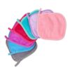 Of 7 Versatilitys Washcloths in Vibrantly Color Perfect for Face and Body Care Makeup Remover Gloves Wash Mittens Cotton Face Towels