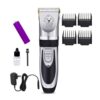 OFCRVA Pet Clippers, Professional Cordless Low Noise Rechargeable Grooming Trimmer Hair Electric Shaver Kit with 4 Comb